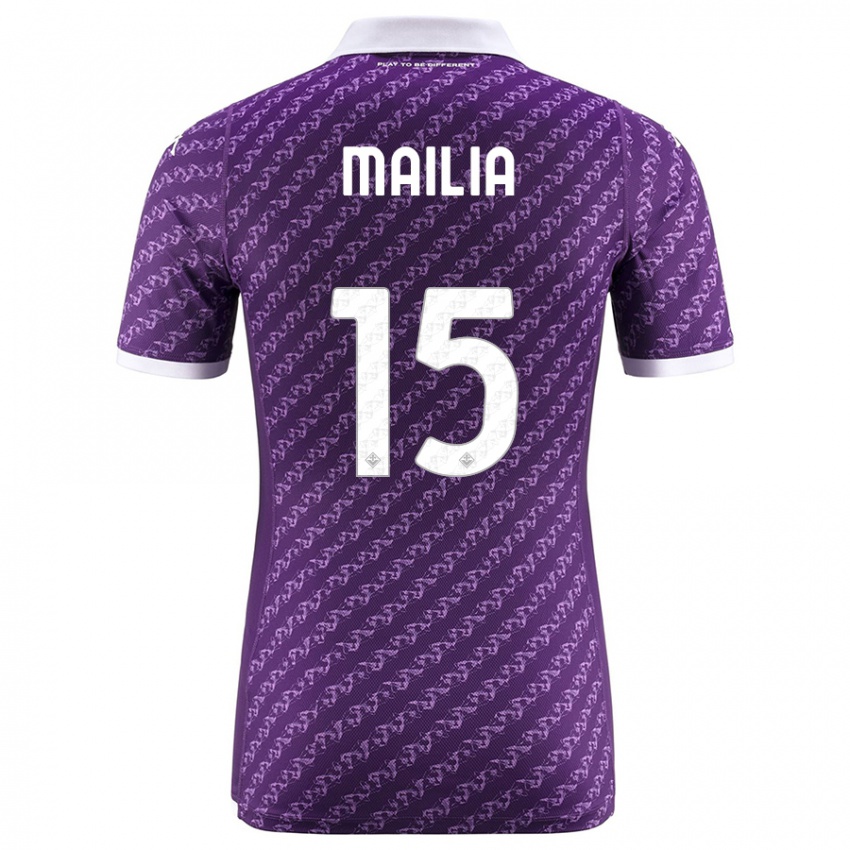 Niño Camiseta Siria Mailia #15 Violeta 1ª Equipación 2023/24 La Camisa