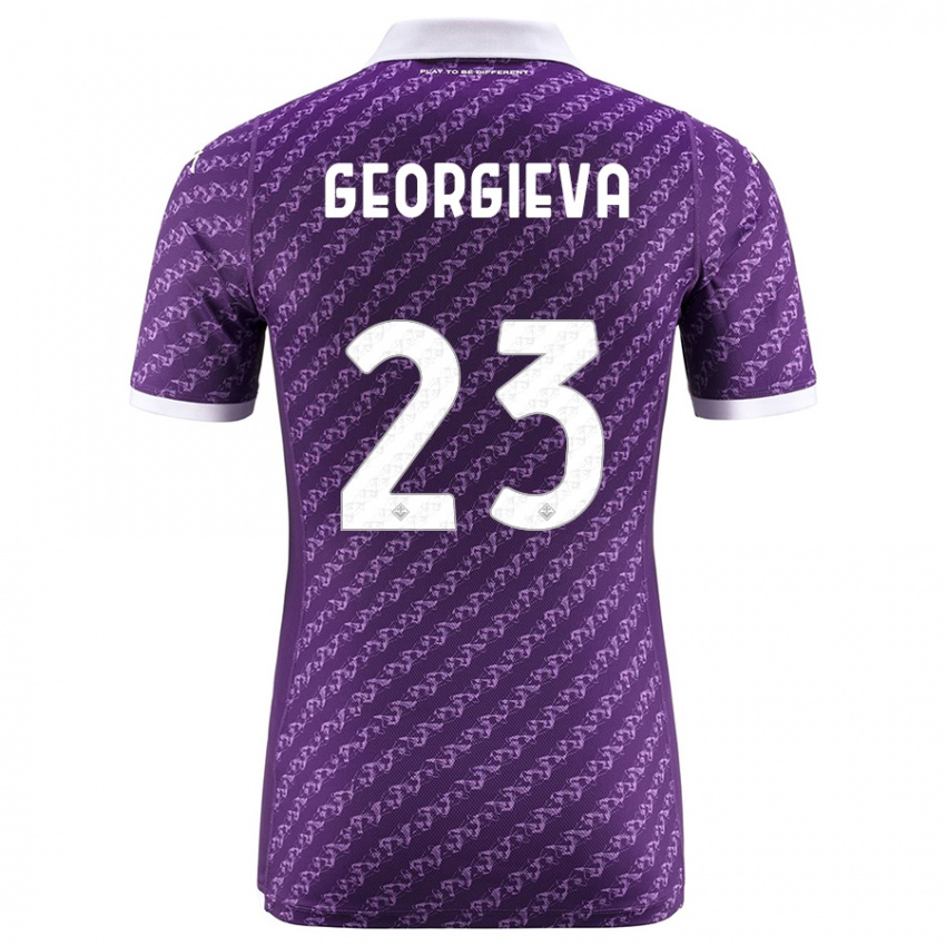 Niño Camiseta Marina Georgieva #23 Violeta 1ª Equipación 2023/24 La Camisa