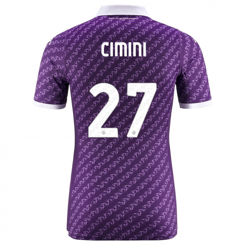 Niño Camiseta Linda Tucceri Cimini #27 Violeta 1ª Equipación 2023/24 La Camisa