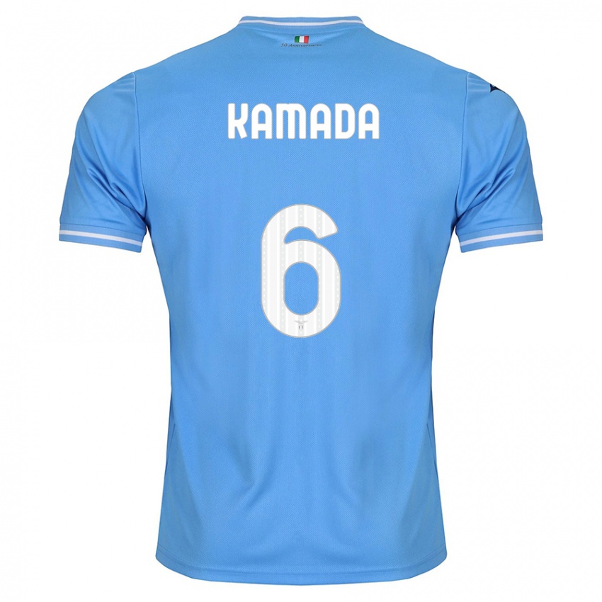 Niño Camiseta Daichi Kamada #6 Azul 1ª Equipación 2023/24 La Camisa
