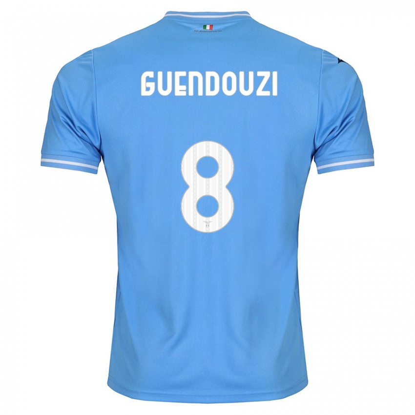 Niño Camiseta Matteo Guendouzi #8 Azul 1ª Equipación 2023/24 La Camisa