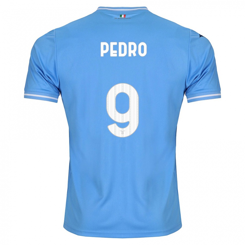 Niño Camiseta Pedro #9 Azul 1ª Equipación 2023/24 La Camisa