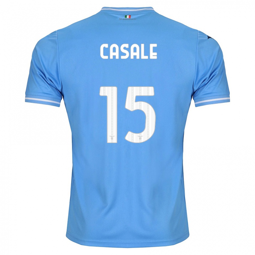 Niño Camiseta Nicolò Casale #15 Azul 1ª Equipación 2023/24 La Camisa