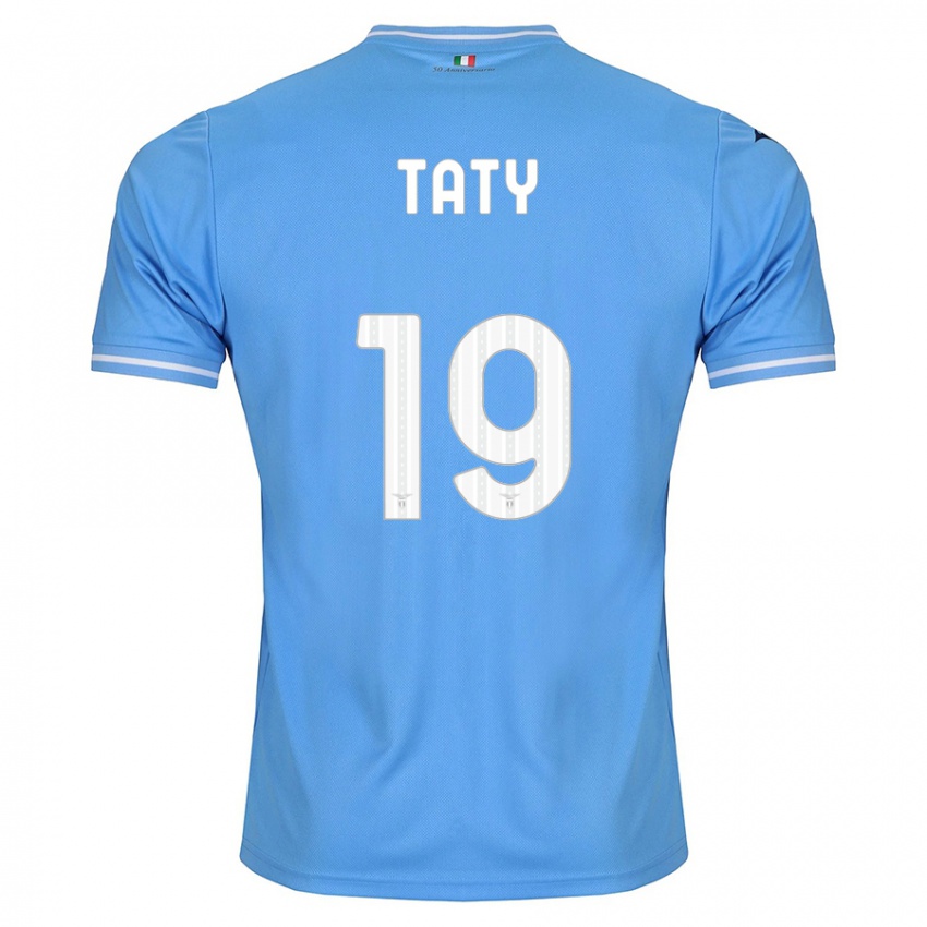 Niño Camiseta Taty Castellanos #19 Azul 1ª Equipación 2023/24 La Camisa