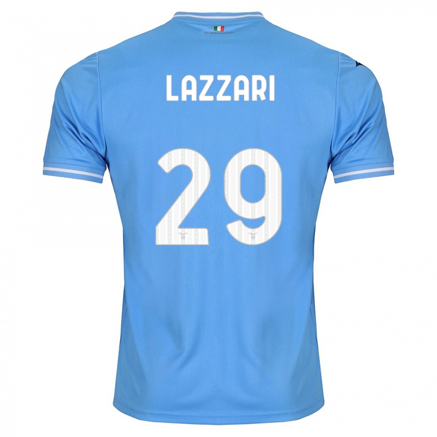 Niño Camiseta Manuel Lazzari #29 Azul 1ª Equipación 2023/24 La Camisa