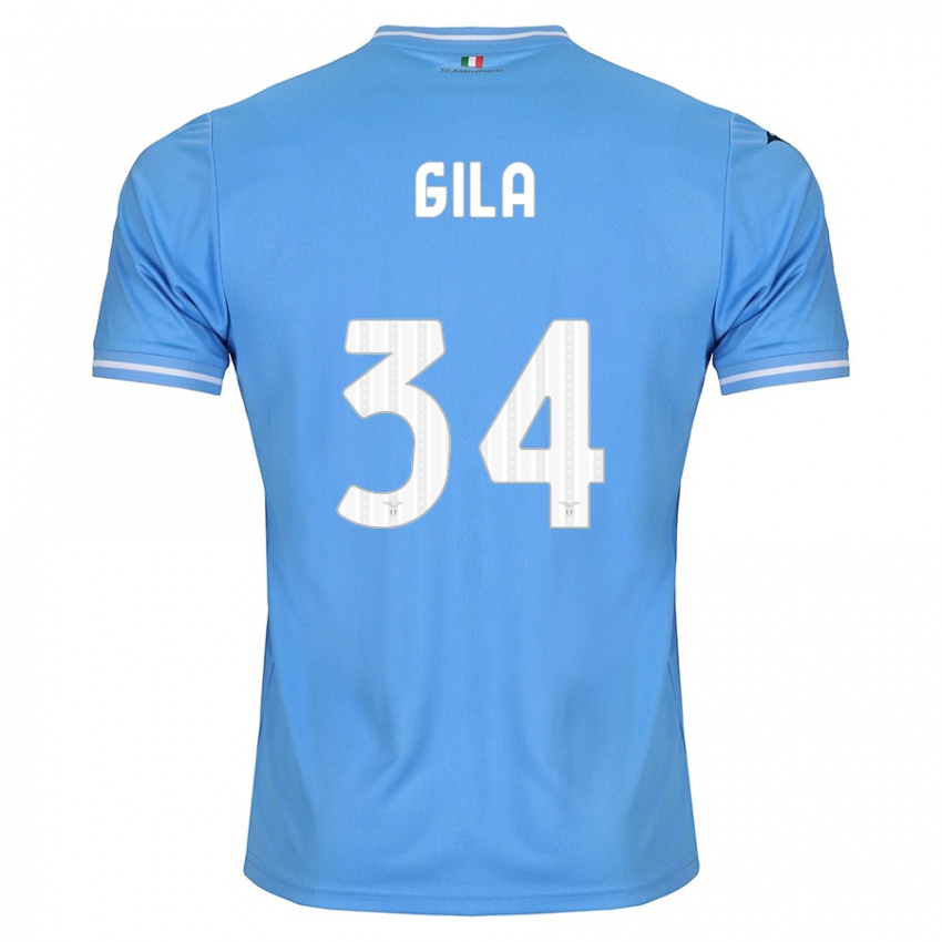 Niño Camiseta Mario Gila #34 Azul 1ª Equipación 2023/24 La Camisa