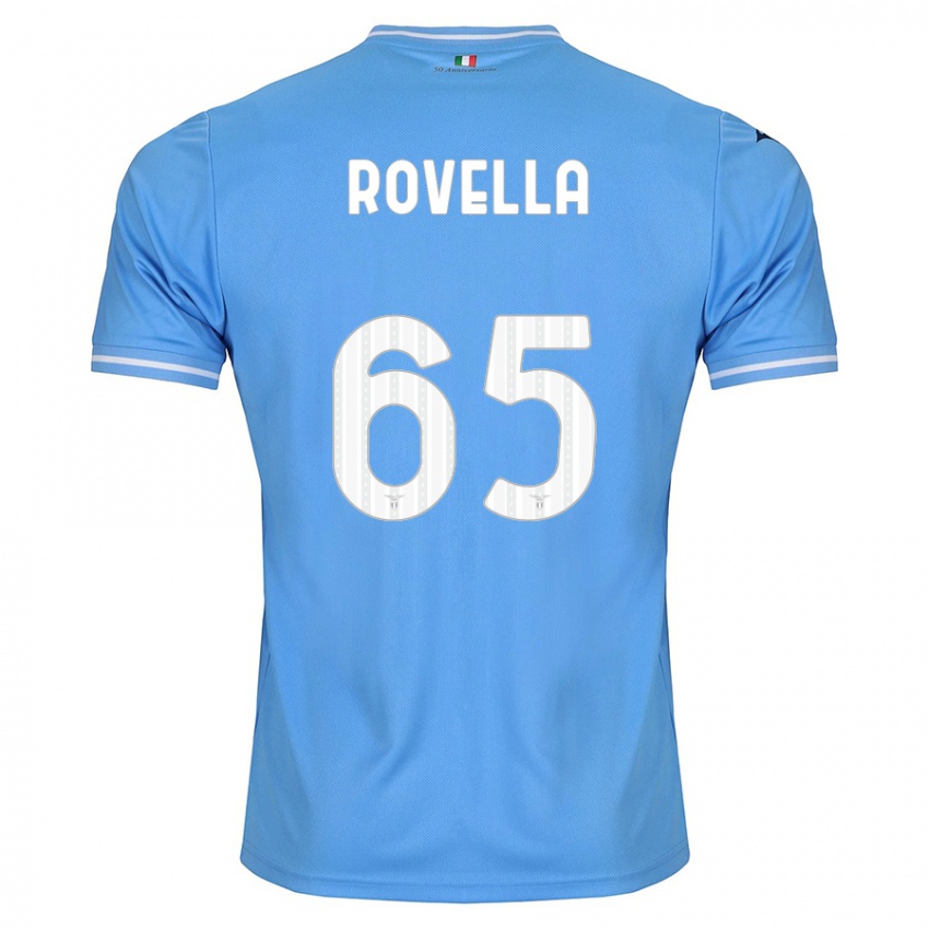 Niño Camiseta Nicolo Rovella #65 Azul 1ª Equipación 2023/24 La Camisa