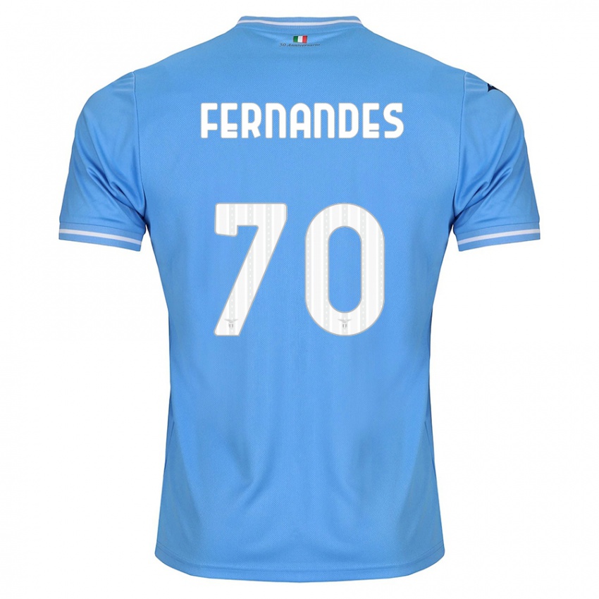 Niño Camiseta Saná Fernandes #70 Azul 1ª Equipación 2023/24 La Camisa