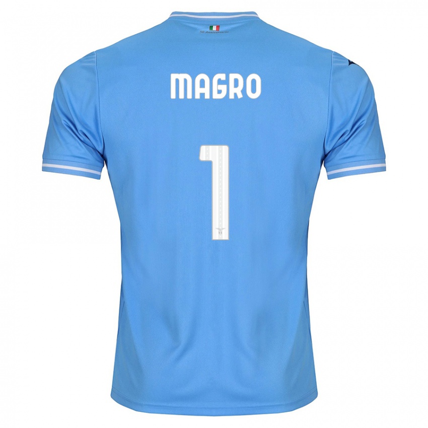 Niño Camiseta Federico Magro #1 Azul 1ª Equipación 2023/24 La Camisa