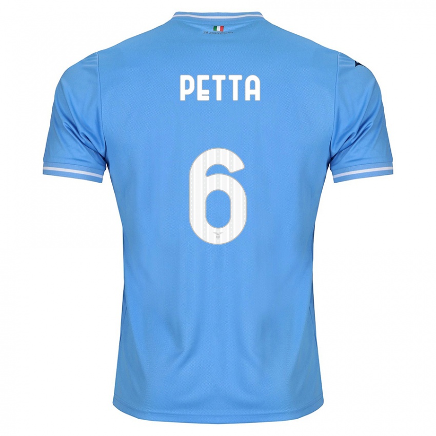 Niño Camiseta Andrea Petta #6 Azul 1ª Equipación 2023/24 La Camisa