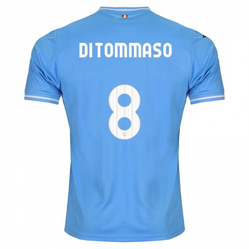 Niño Camiseta Leonardo Di Tommaso #8 Azul 1ª Equipación 2023/24 La Camisa