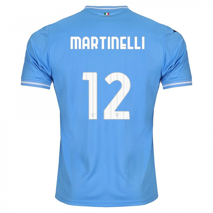 Niño Camiseta Leonardo Martinelli #12 Azul 1ª Equipación 2023/24 La Camisa