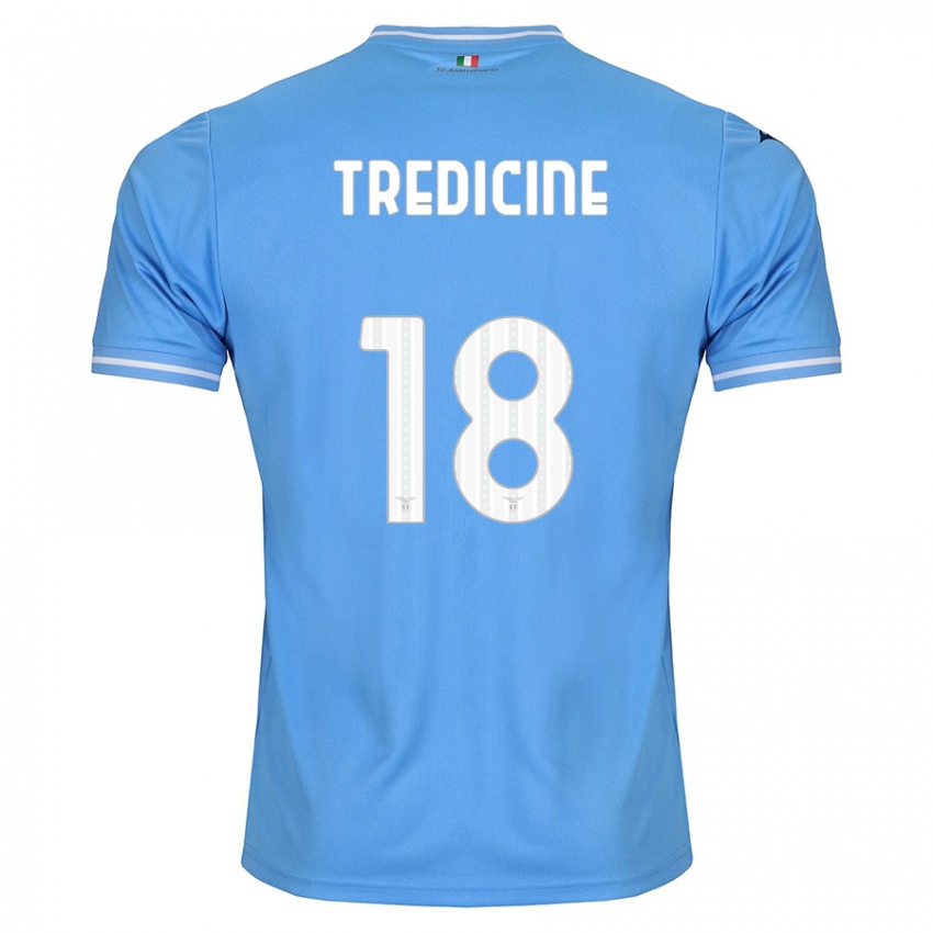 Niño Camiseta Manuel Tredicine #18 Azul 1ª Equipación 2023/24 La Camisa