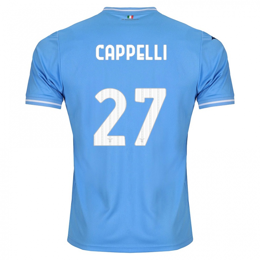 Niño Camiseta Tommaso Cappelli #27 Azul 1ª Equipación 2023/24 La Camisa