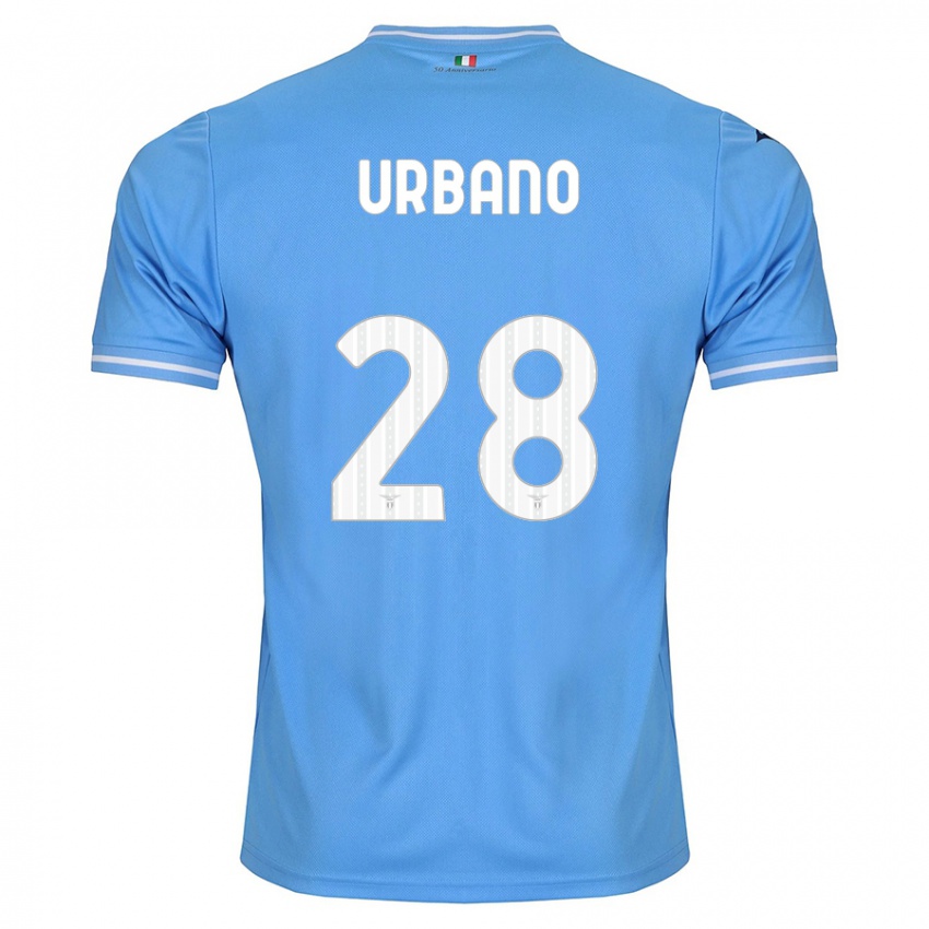 Niño Camiseta Nicolò Urbano #28 Azul 1ª Equipación 2023/24 La Camisa