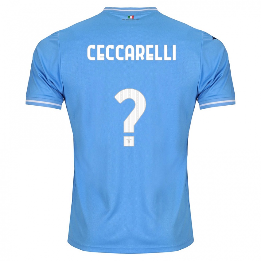 Niño Camiseta Alessandro Ceccarelli #0 Azul 1ª Equipación 2023/24 La Camisa