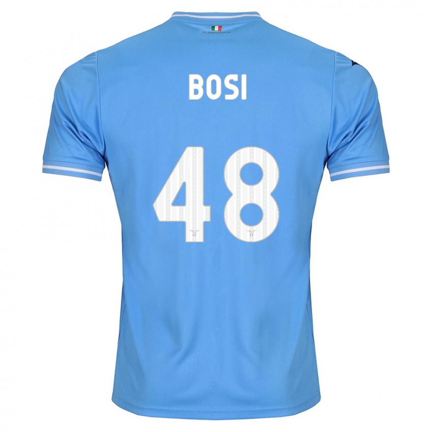 Niño Camiseta Gioele Bosi #48 Azul 1ª Equipación 2023/24 La Camisa