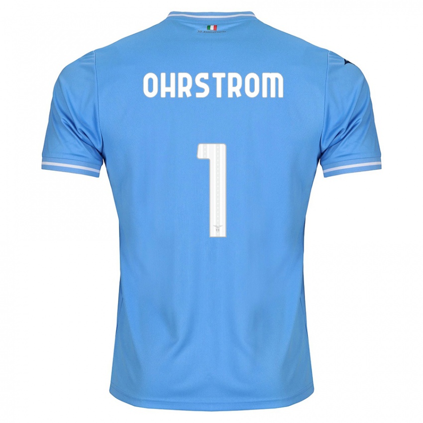 Niño Camiseta Stephanie Ohrstrom #1 Azul 1ª Equipación 2023/24 La Camisa
