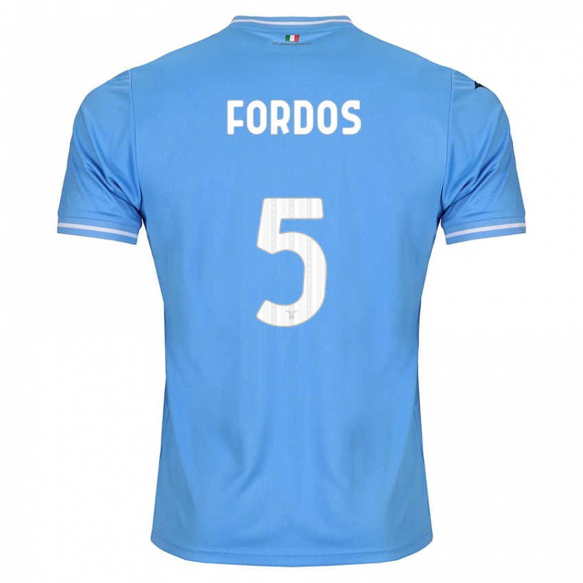 Niño Camiseta Beatrix Fordos #5 Azul 1ª Equipación 2023/24 La Camisa