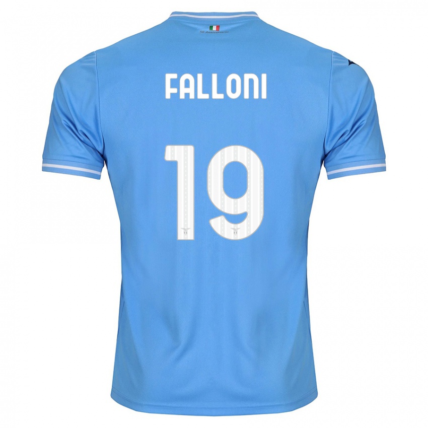 Niño Camiseta Ludovica Falloni #19 Azul 1ª Equipación 2023/24 La Camisa