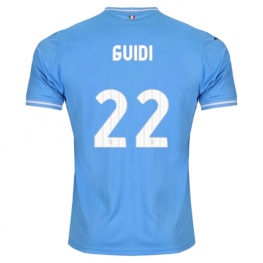 Niño Camiseta Emma Guidi #22 Azul 1ª Equipación 2023/24 La Camisa
