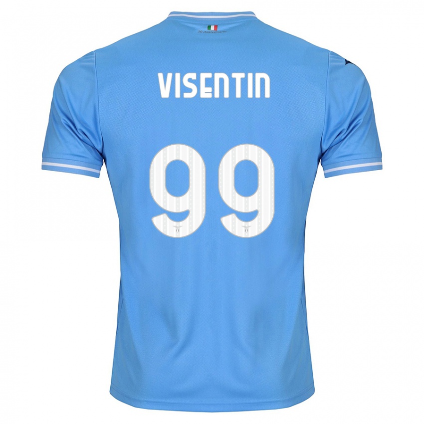 Niño Camiseta Noemi Visentin #99 Azul 1ª Equipación 2023/24 La Camisa