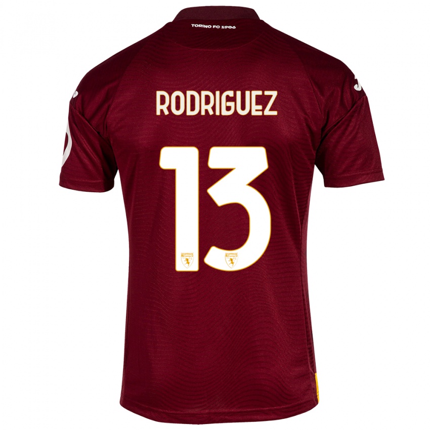 Niño Camiseta Ricardo Rodríguez #13 Rojo Oscuro 1ª Equipación 2023/24 La Camisa