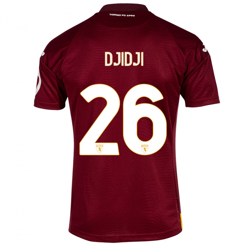 Niño Camiseta Koffi Djidji #26 Rojo Oscuro 1ª Equipación 2023/24 La Camisa