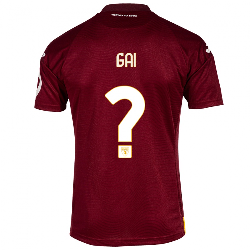 Niño Camiseta Fabrizio Gai #0 Rojo Oscuro 1ª Equipación 2023/24 La Camisa