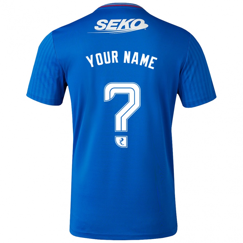 Niño Camiseta Su Nombre #0 Azul 1ª Equipación 2023/24 La Camisa