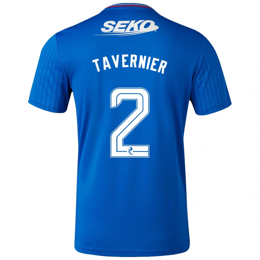 Niño Camiseta James Tavernier #2 Azul 1ª Equipación 2023/24 La Camisa