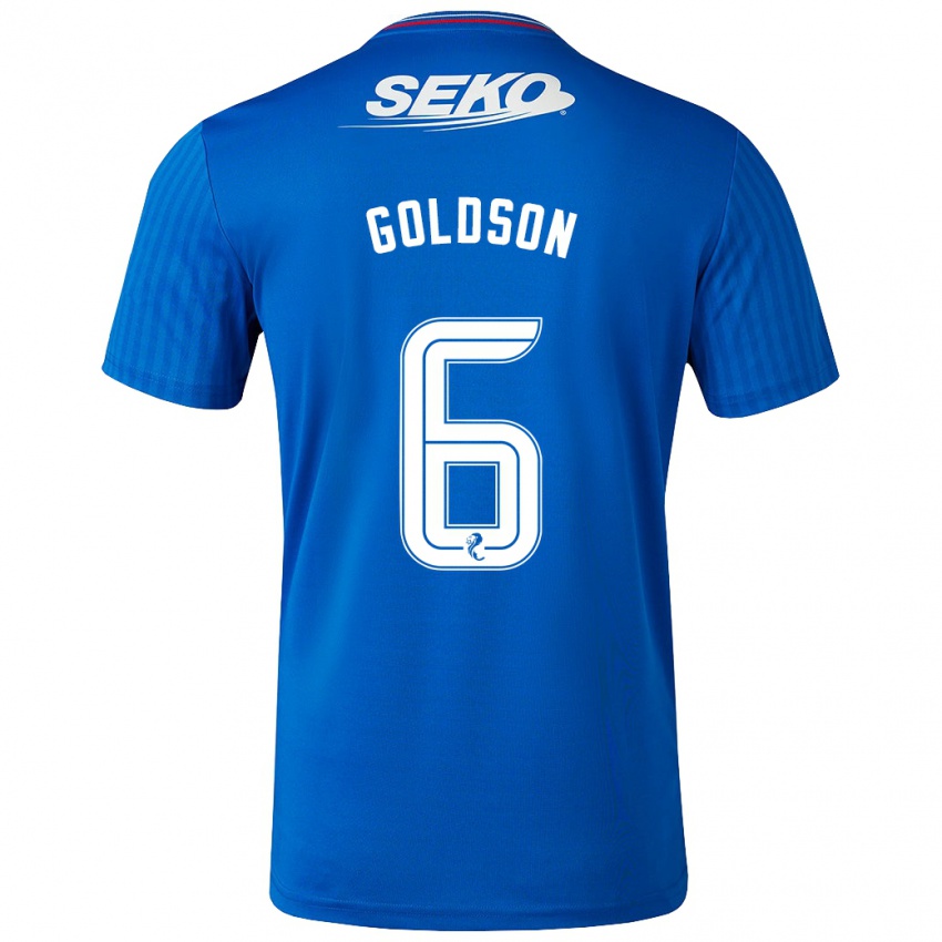 Niño Camiseta Connor Goldson #6 Azul 1ª Equipación 2023/24 La Camisa