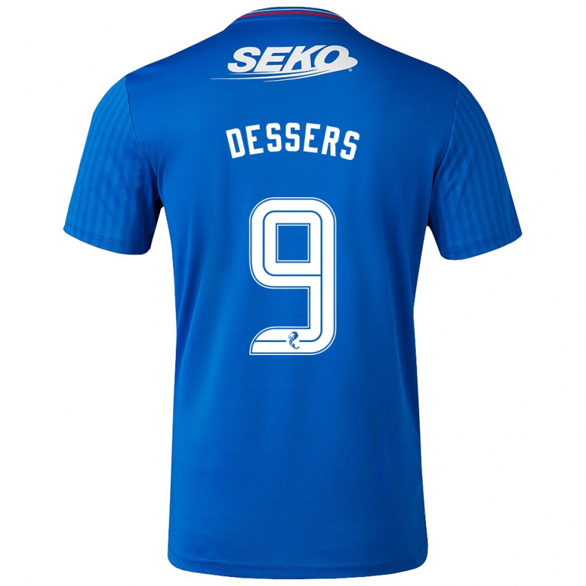 Niño Camiseta Cyriel Dessers #9 Azul 1ª Equipación 2023/24 La Camisa
