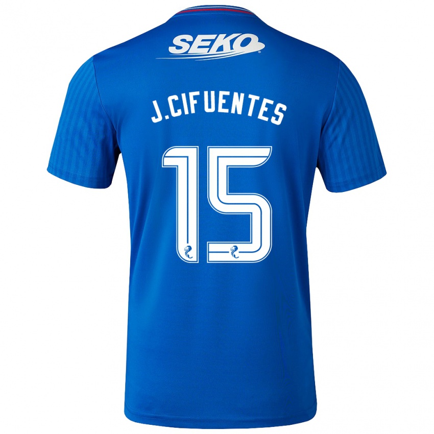 Niño Camiseta José Cifuentes #15 Azul 1ª Equipación 2023/24 La Camisa