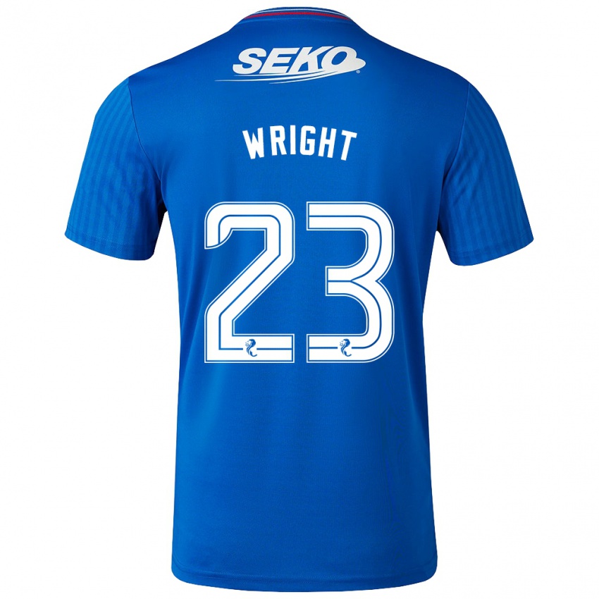 Niño Camiseta Scott Wright #23 Azul 1ª Equipación 2023/24 La Camisa