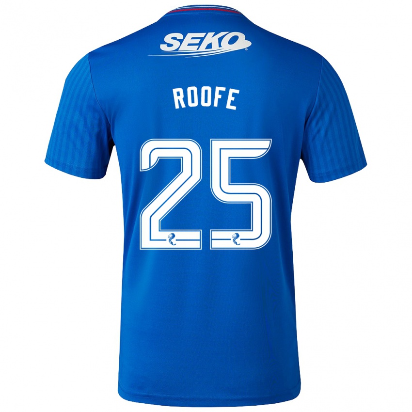 Niño Camiseta Kemar Roofe #25 Azul 1ª Equipación 2023/24 La Camisa