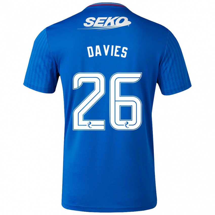 Niño Camiseta Ben Davies #26 Azul 1ª Equipación 2023/24 La Camisa
