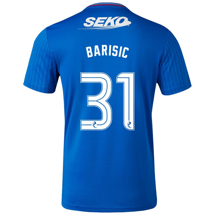 Niño Camiseta Borna Barisic #31 Azul 1ª Equipación 2023/24 La Camisa