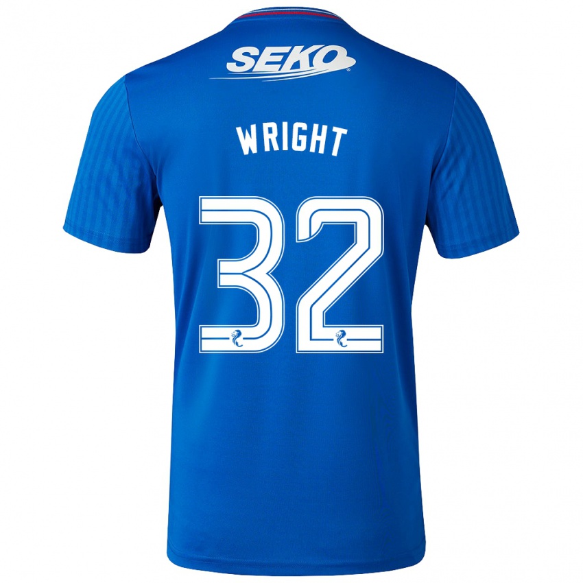 Niño Camiseta Kieran Wright #32 Azul 1ª Equipación 2023/24 La Camisa