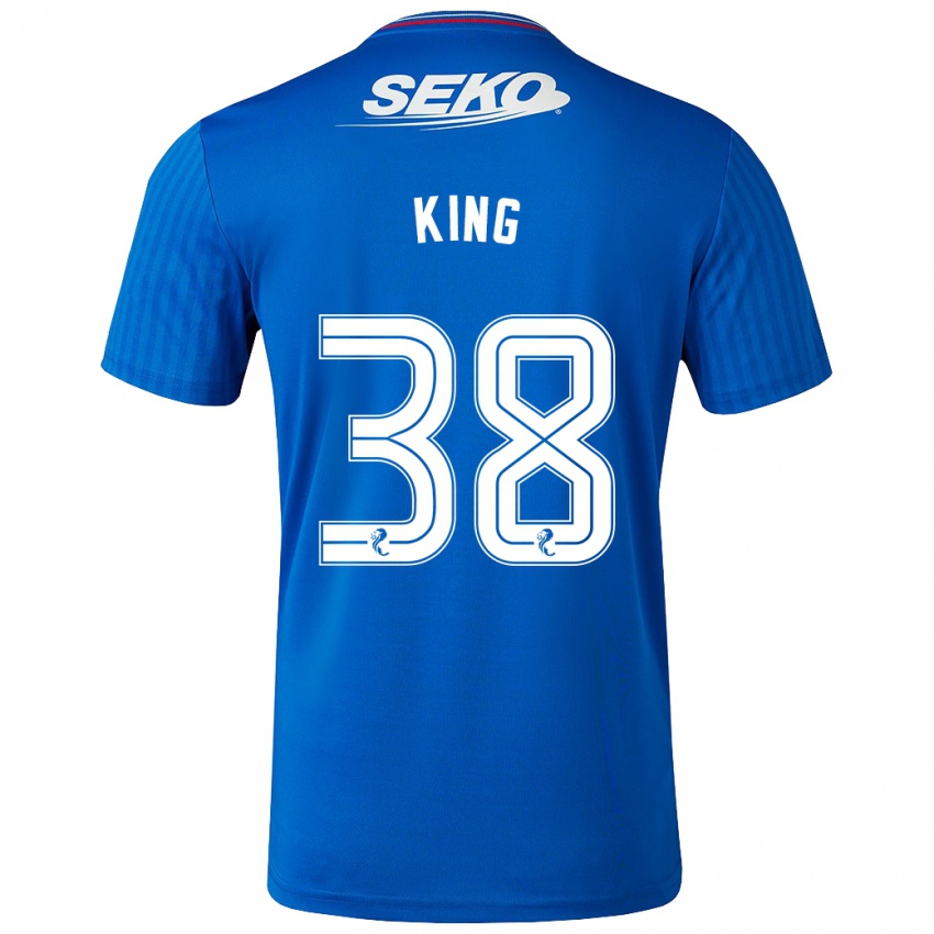 Niño Camiseta Leon King #38 Azul 1ª Equipación 2023/24 La Camisa