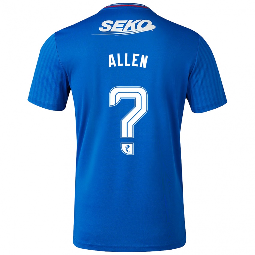 Niño Camiseta Greig Allen #0 Azul 1ª Equipación 2023/24 La Camisa