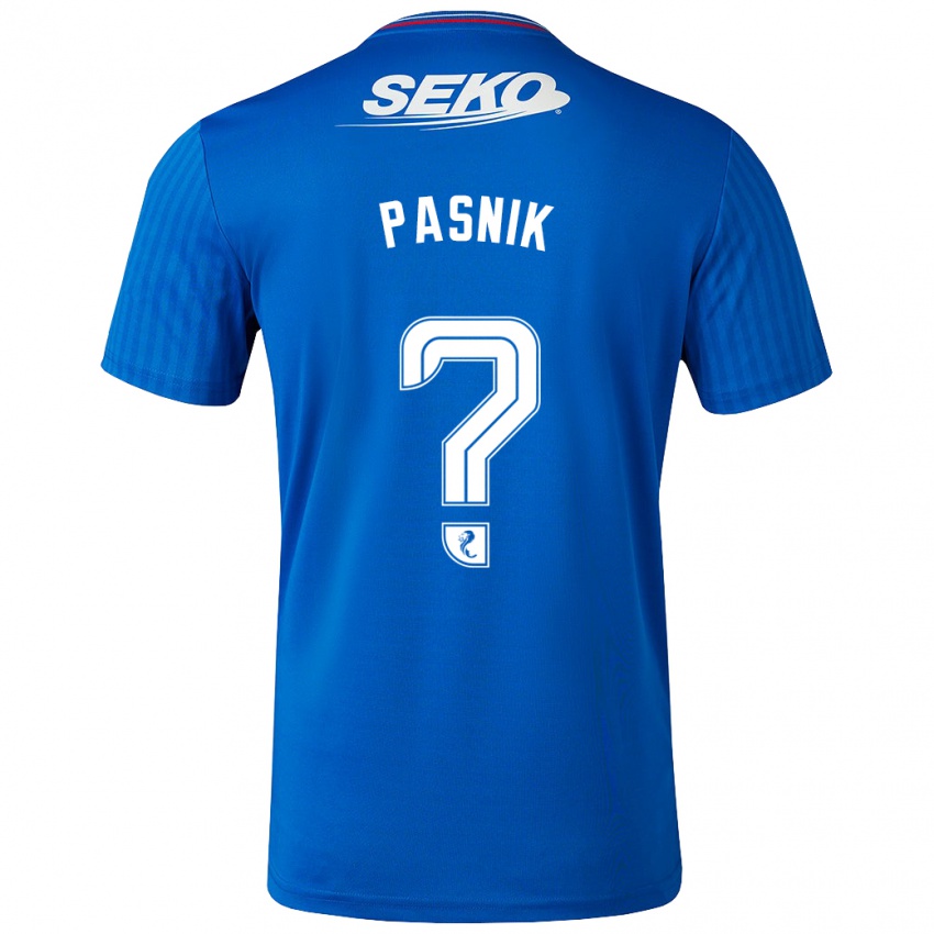 Niño Camiseta Tyler Pasnik #0 Azul 1ª Equipación 2023/24 La Camisa