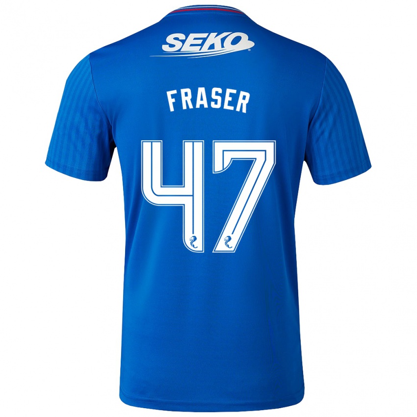 Niño Camiseta Robbie Fraser #47 Azul 1ª Equipación 2023/24 La Camisa