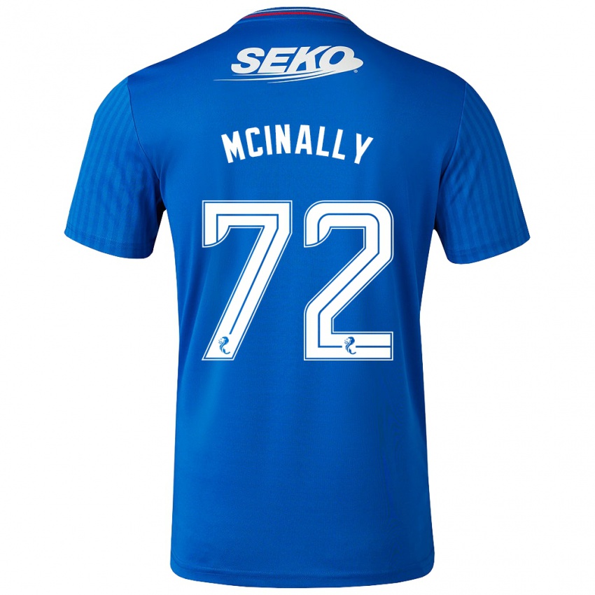 Niño Camiseta Darren Mcinally #72 Azul 1ª Equipación 2023/24 La Camisa
