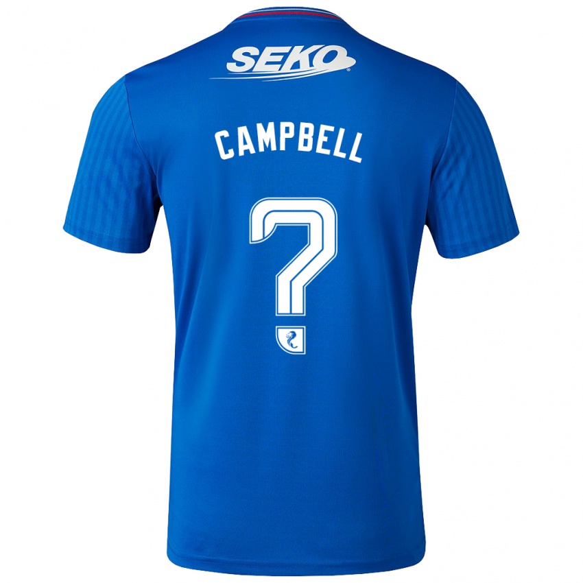 Niño Camiseta Connor Campbell #0 Azul 1ª Equipación 2023/24 La Camisa