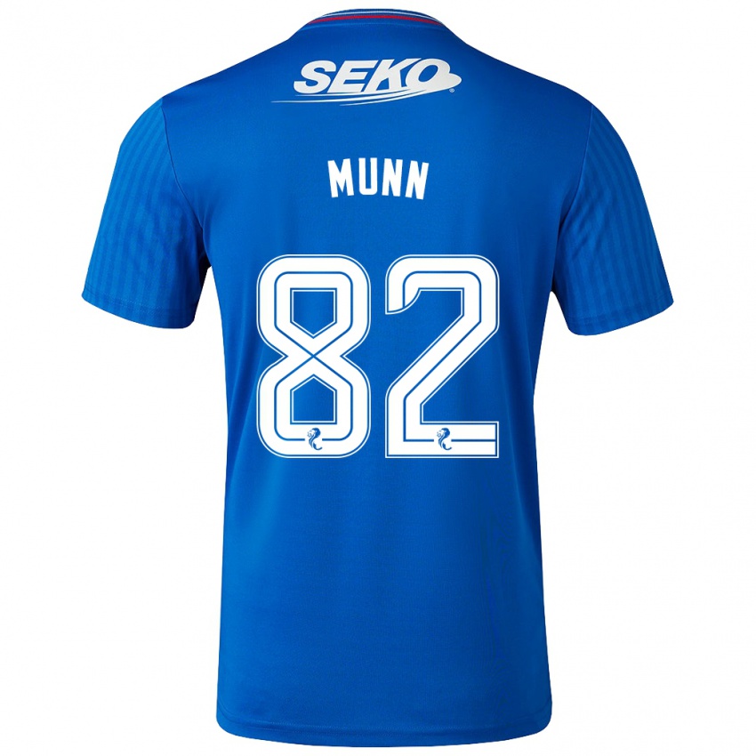 Niño Camiseta Mason Munn #82 Azul 1ª Equipación 2023/24 La Camisa
