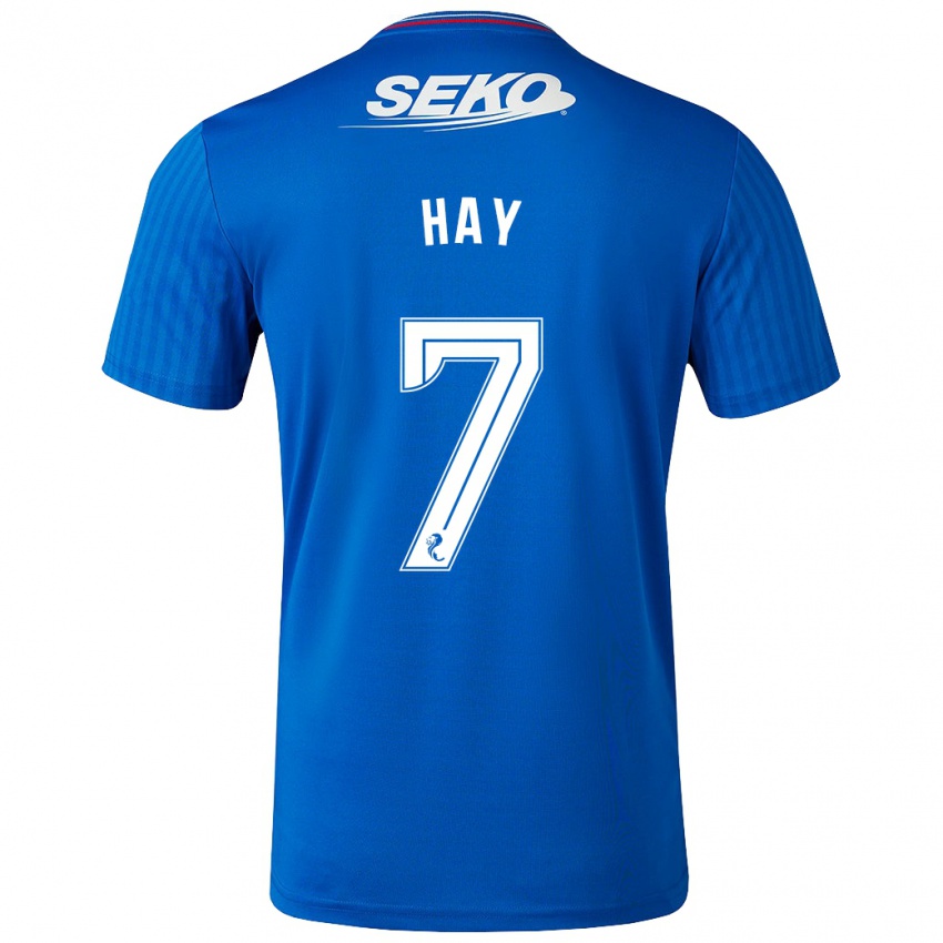 Niño Camiseta Brogan Hay #7 Azul 1ª Equipación 2023/24 La Camisa