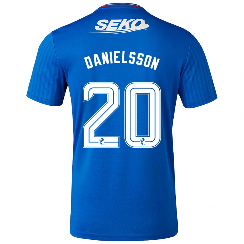 Niño Camiseta Jenny Julia Danielsson #20 Azul 1ª Equipación 2023/24 La Camisa