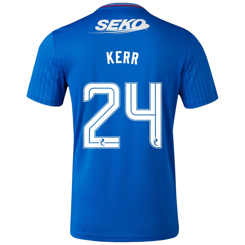 Niño Camiseta Samantha Mary Kerr #24 Azul 1ª Equipación 2023/24 La Camisa