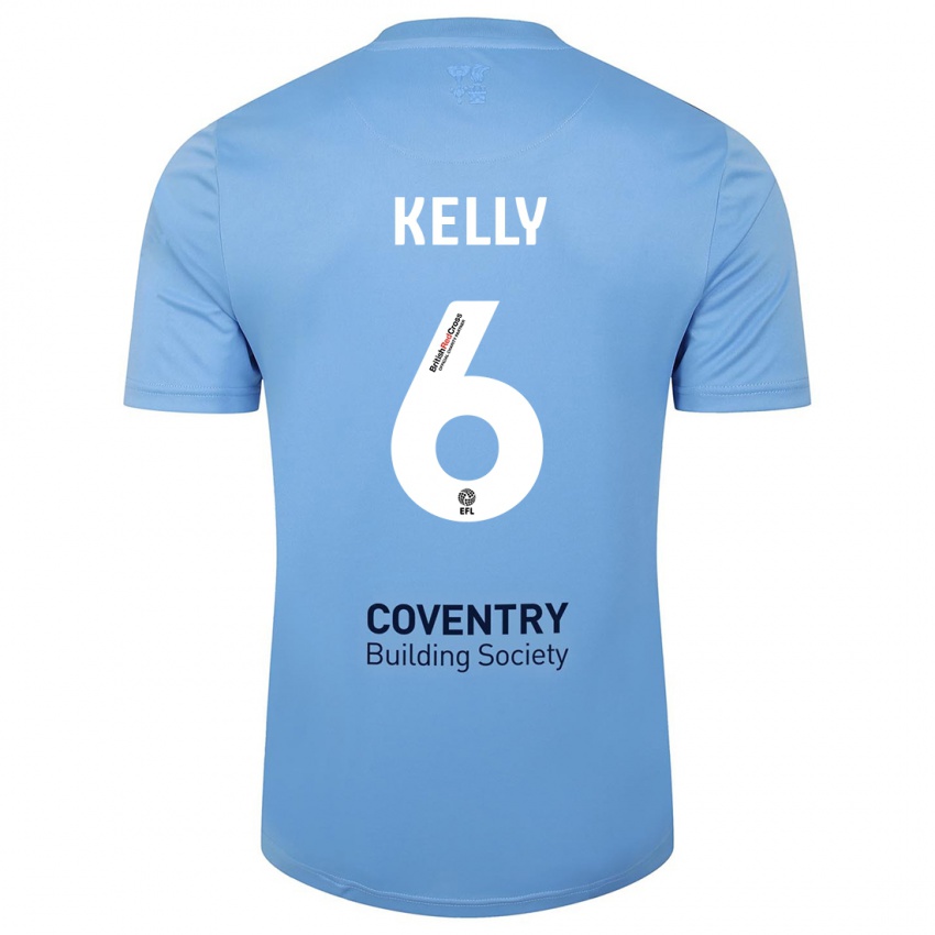 Niño Camiseta Liam Kelly #6 Cielo Azul 1ª Equipación 2023/24 La Camisa
